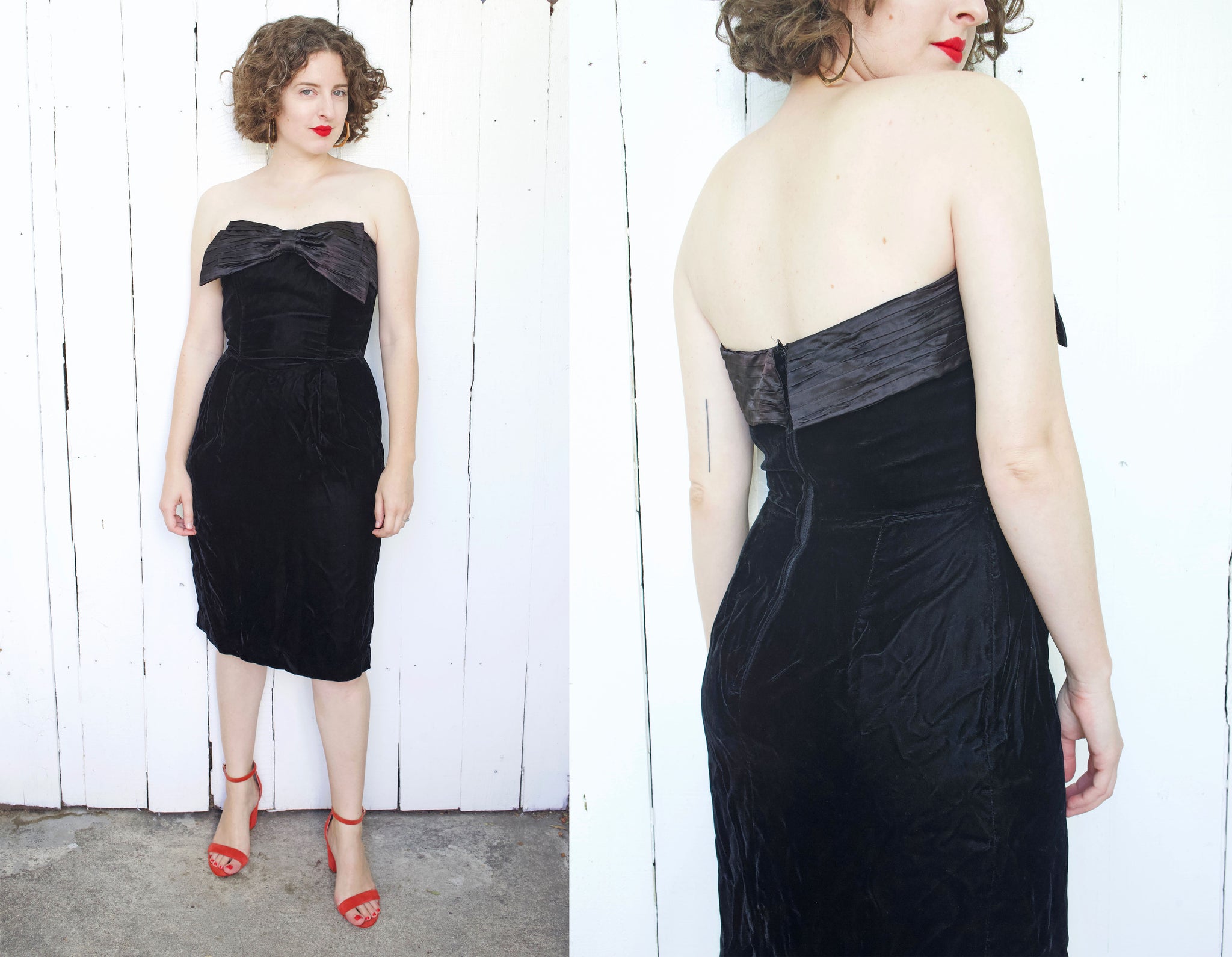 coast black velvet dress