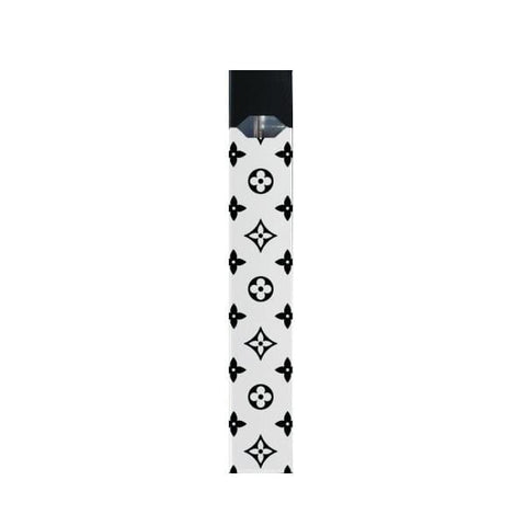 www.neverfullbag.com - JUUL Compatible Skin/ Wrap (White LV Inspired)