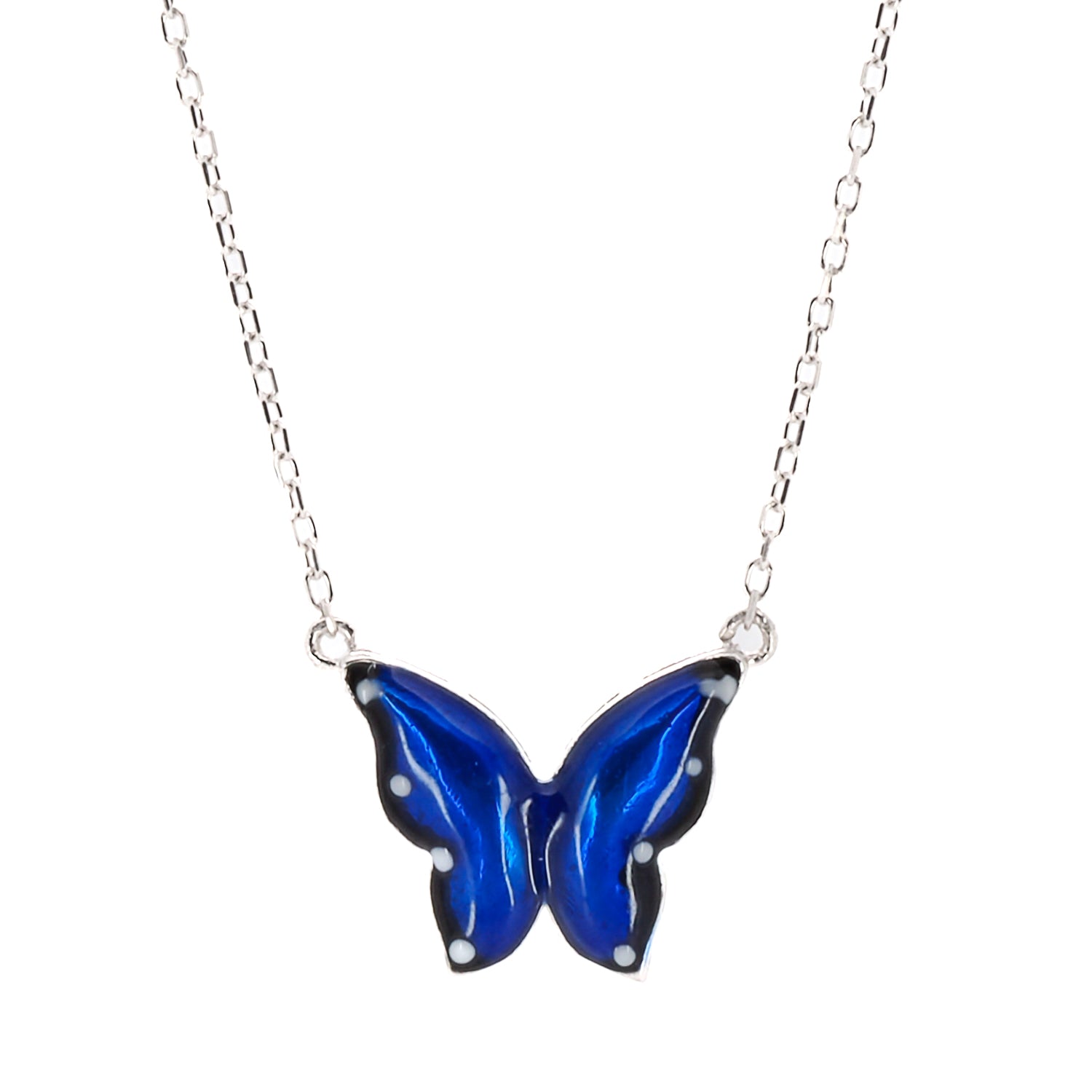 Blue Morpho 3-pc. necklace — Bamboo Jewelry