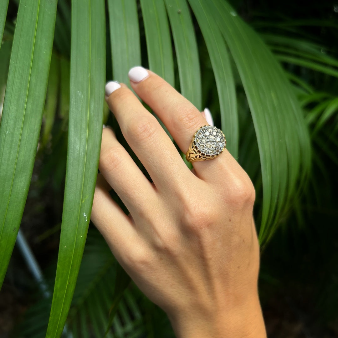 handcrafted diamond ring