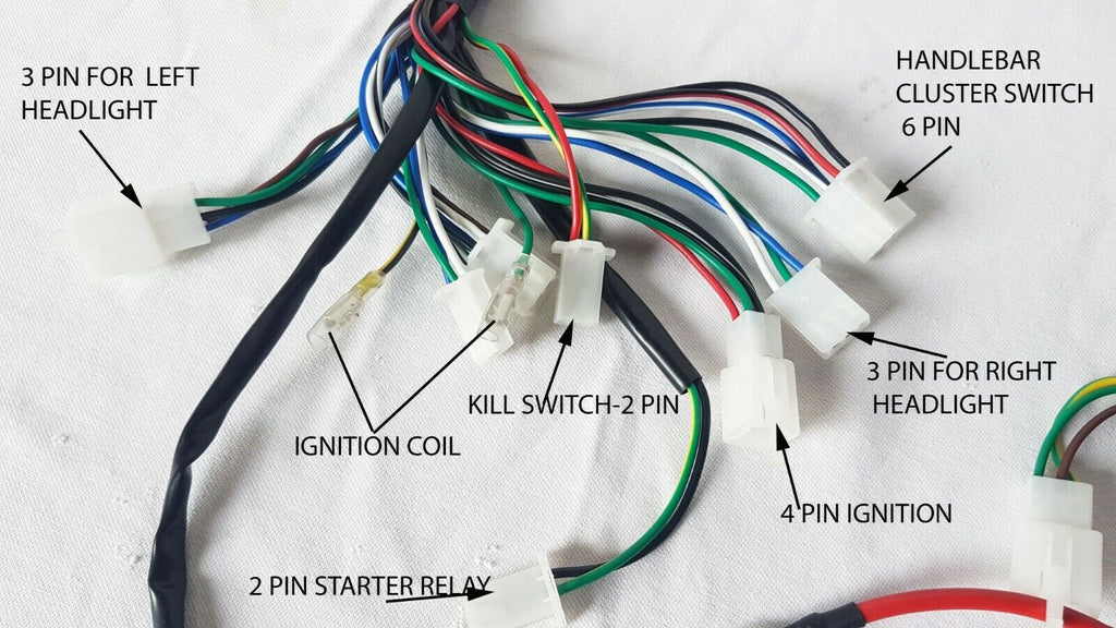 Wiring Loom For Bashan BS200S-7 Road Legal Chinese Quad Bike 200cc – Orange Imports