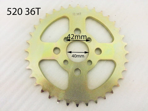 36 tooth sprocket