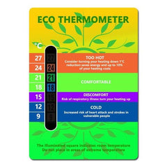 Colour Changing Eco Room Thermometer Card