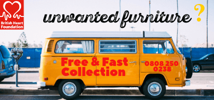 Free Collection Unwanted Furniture - Help the BHF