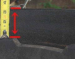 XL Big Green EGG Expander requires a minimum of 3 inches from fire ring to felt line. 
