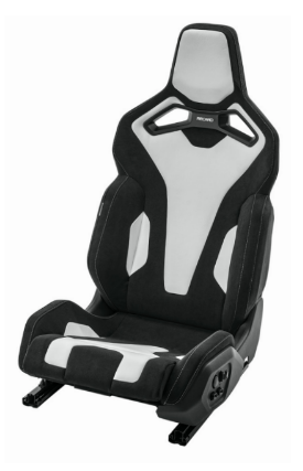 Recaro Sport C 5 Door Right Hand Seat - White Leather/Dinamica Black(w