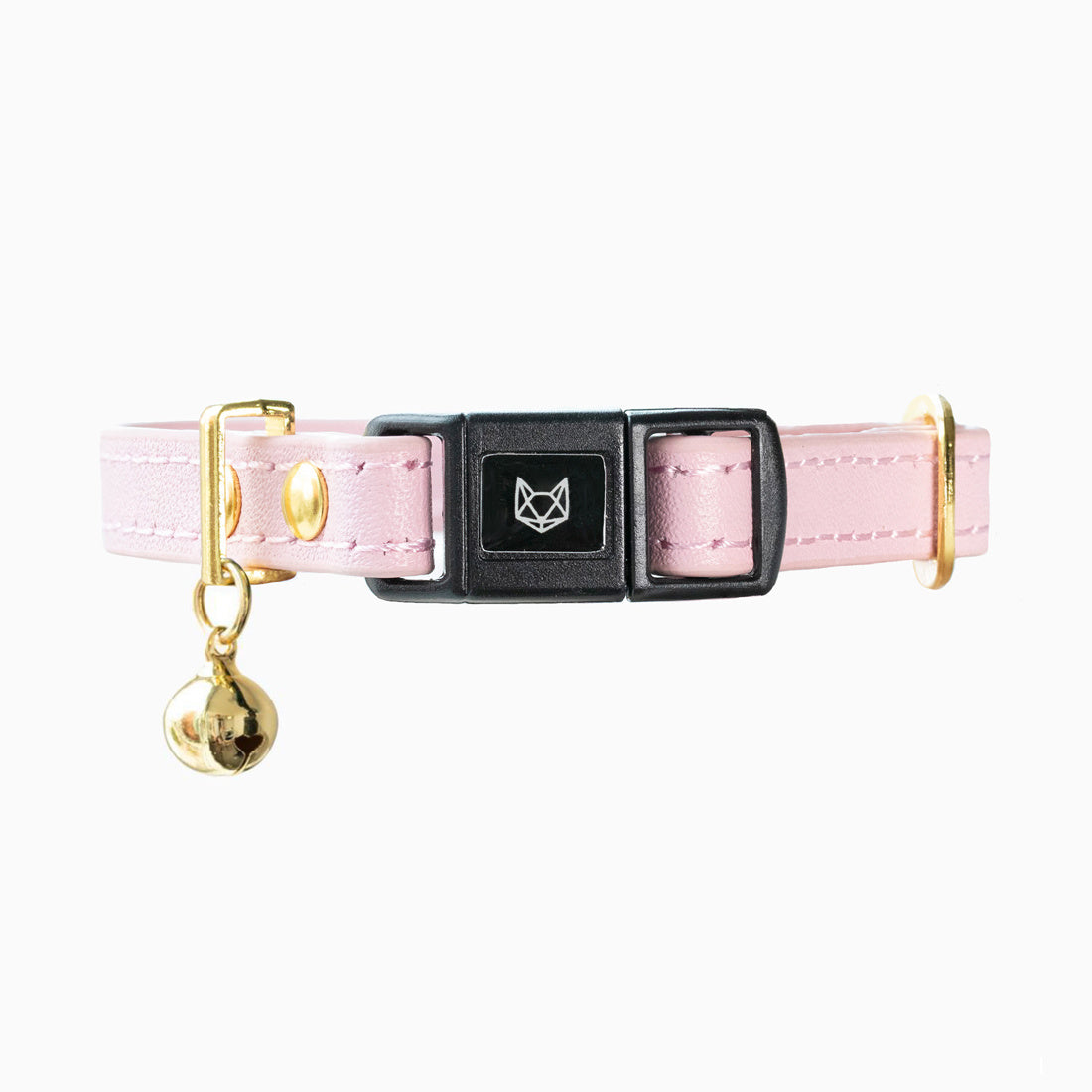 Blush Pink Leather Kitten Collars by Pawsome Couture Thumbnail