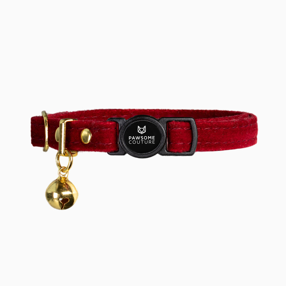 Ruby Velvet Cat Collars by Pawsome Couture Thumbnail