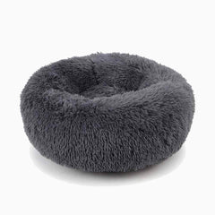 faux fur soothing dog bed