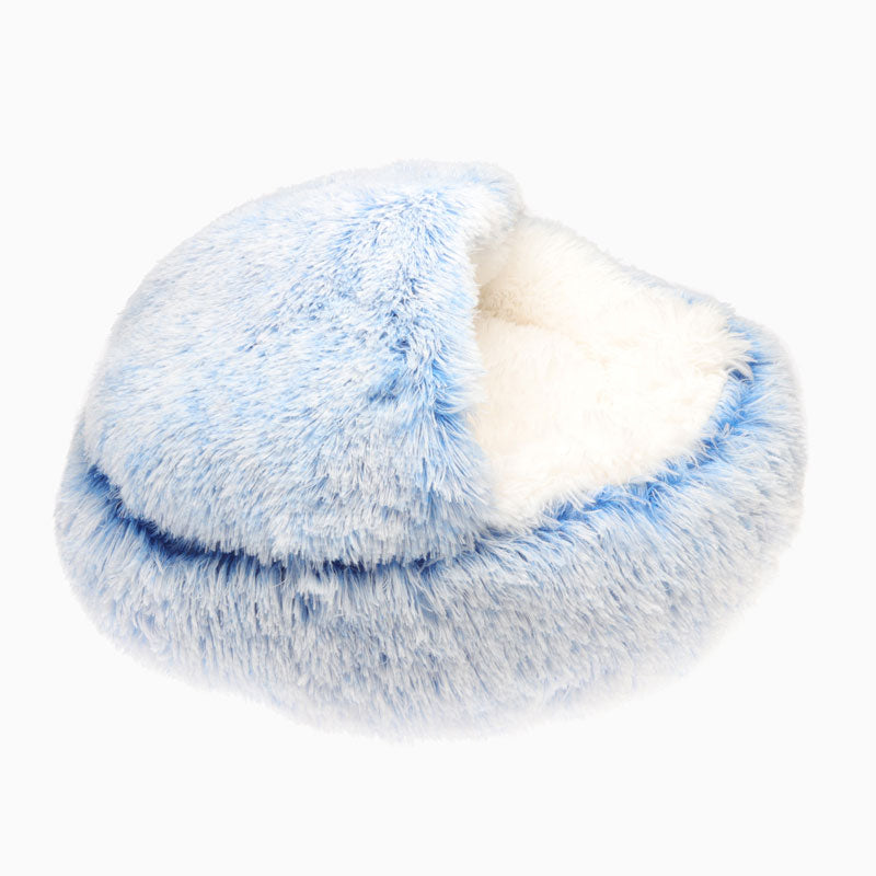 Icy Blue Calming Pet Nest-image-1