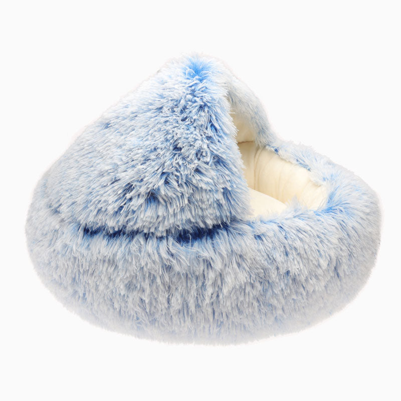 Icy Blue Calming Pet Nest-image-0