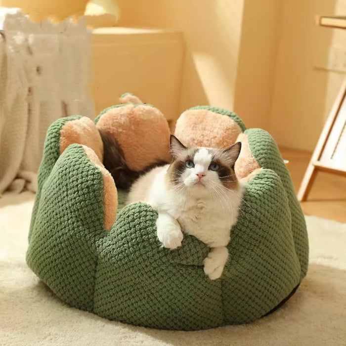 Plush Petal Pet Bed