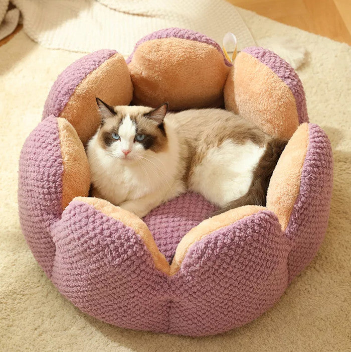 Plush Petal Pet Bed