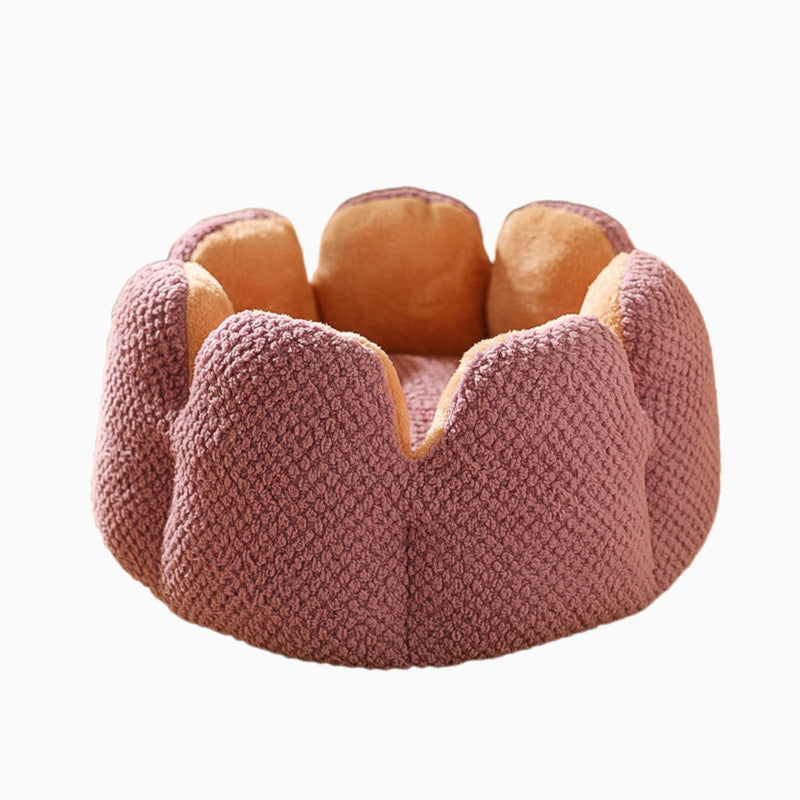 Plush Petal Pet Bed