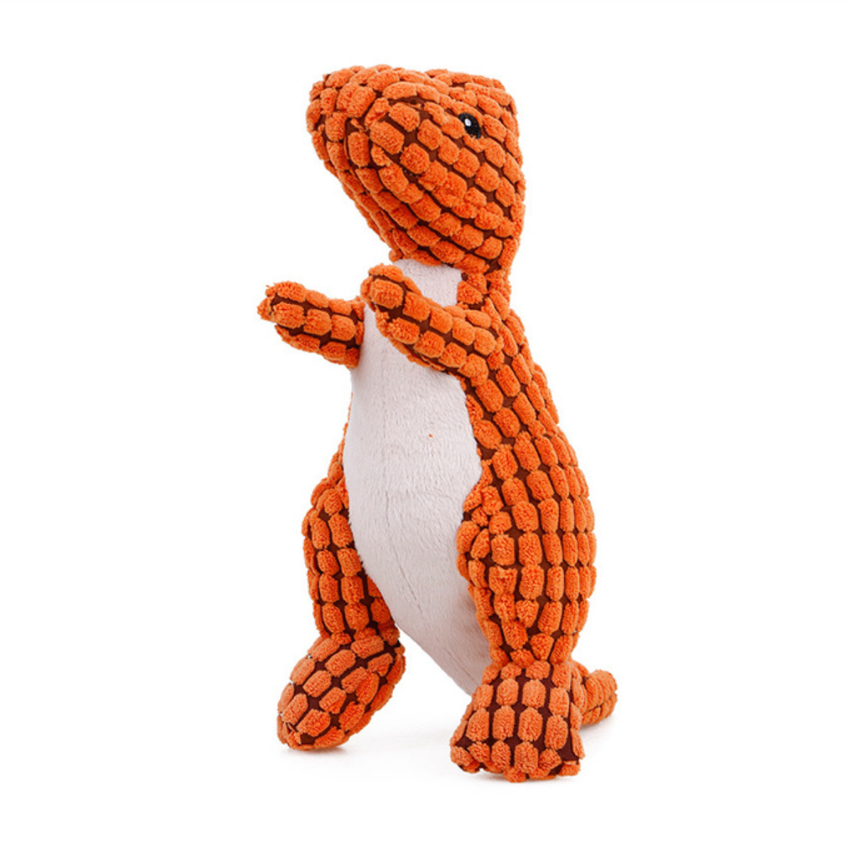 Leaps & Bounds Ruffest & Tuffest T-Rex Tough Plush Dog Toy with