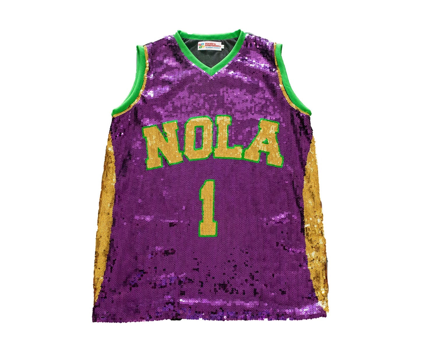 Mardi Gras NOLA One Sequin Jersey