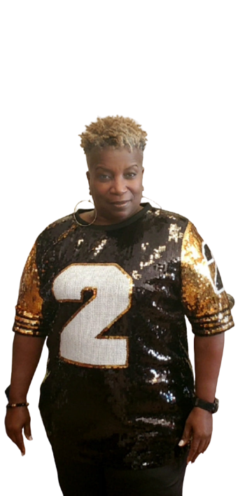 Black and Gold #2 Sequin Jersey By Poree's Embroidery