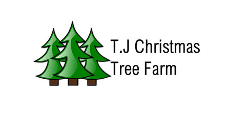 TJ Christmas tree farm logo