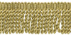 3 Inch Long / Camel Gold Knitted Bullion Fringe Trim / Style# BFSCR3 / Color: E16C / Sold By the Yard