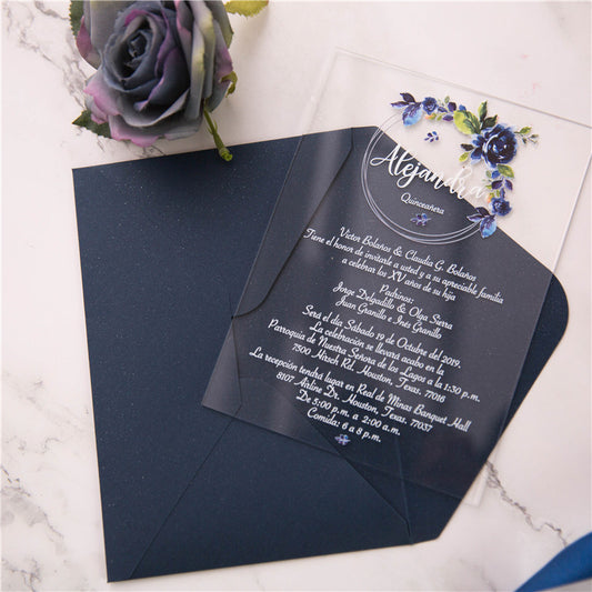  EXCEART 6pcs Conference Board Acrylic Invitations