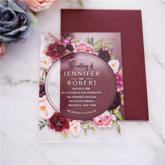 Abigail Dee Acrylic Invitation Suite. – The Extra Detail