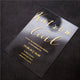 Elegant Gold Lettered Acrylic Opal Luxury Modern Custom Acrylic Wedding Invitation