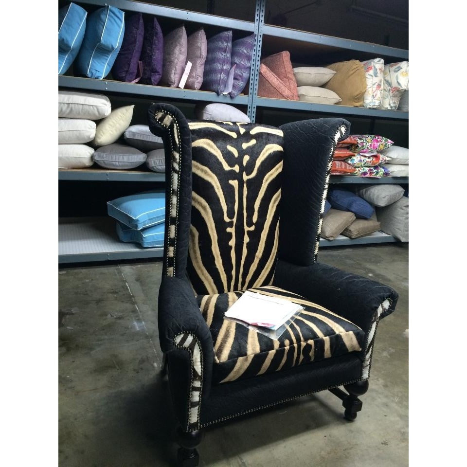 Customer S Own Material Wingback King Chair Trophy Room Collection