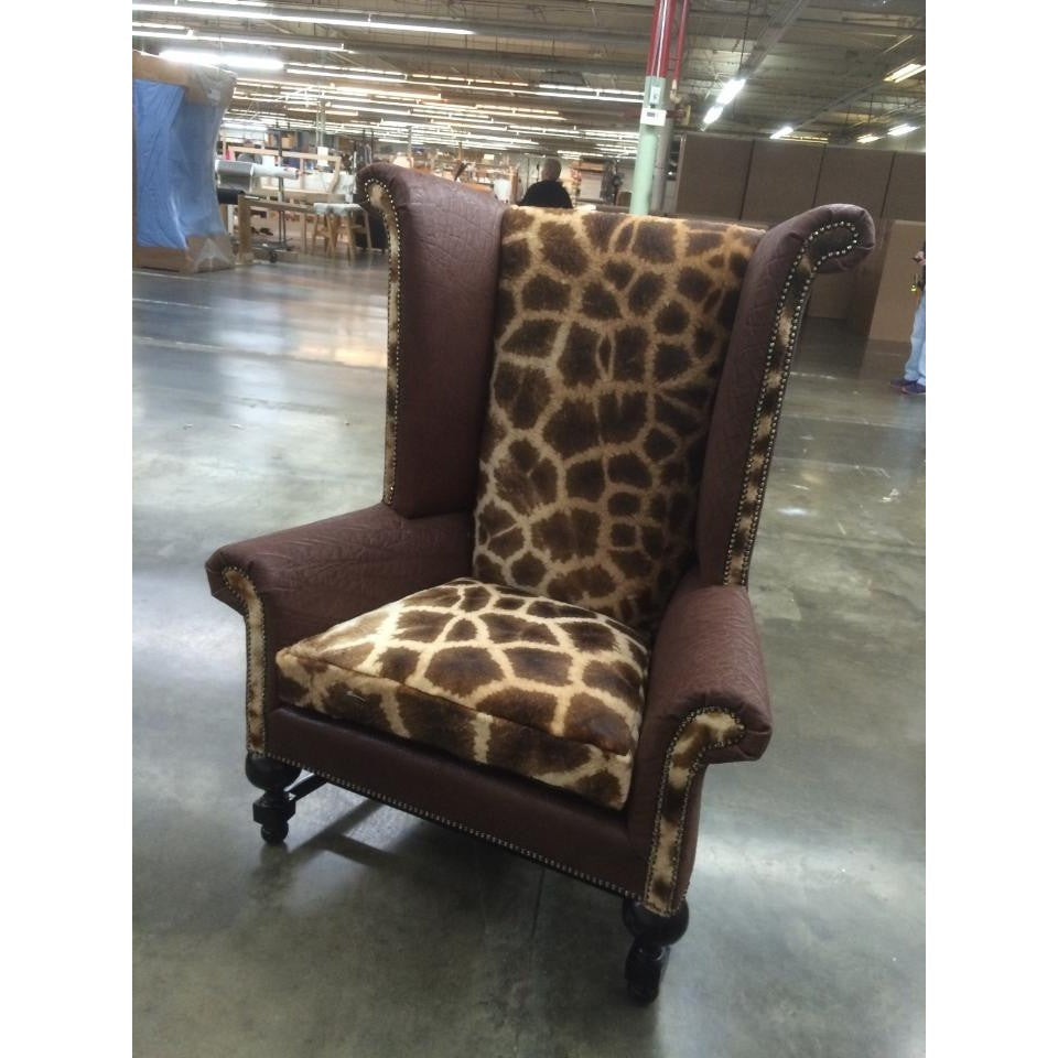 Customer S Own Material Wingback King Chair Trophy Room Collection