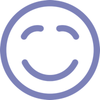 Smiling icon