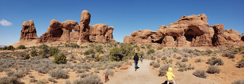 moab and arches national park scenery