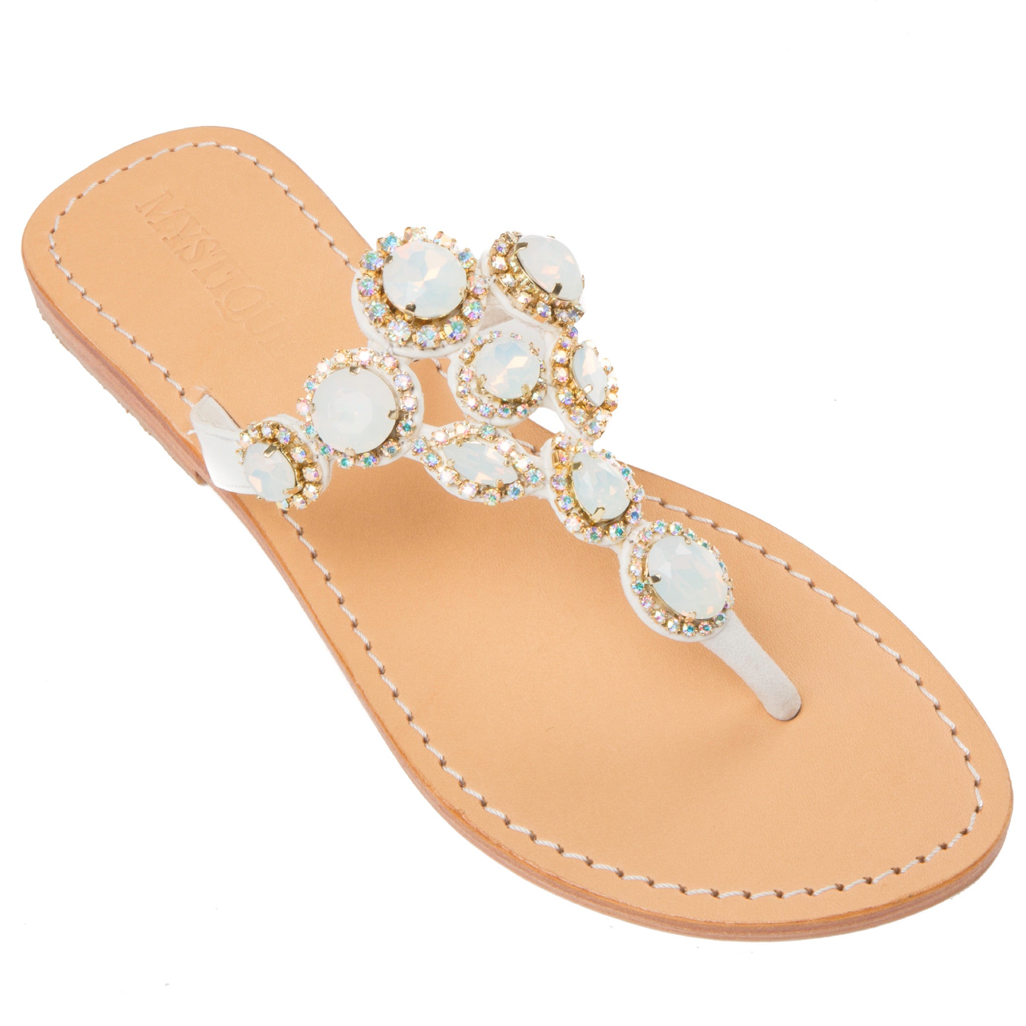 Jeweled & Embellished Flat Women's Sandals | Mystique Sandals – Page 3