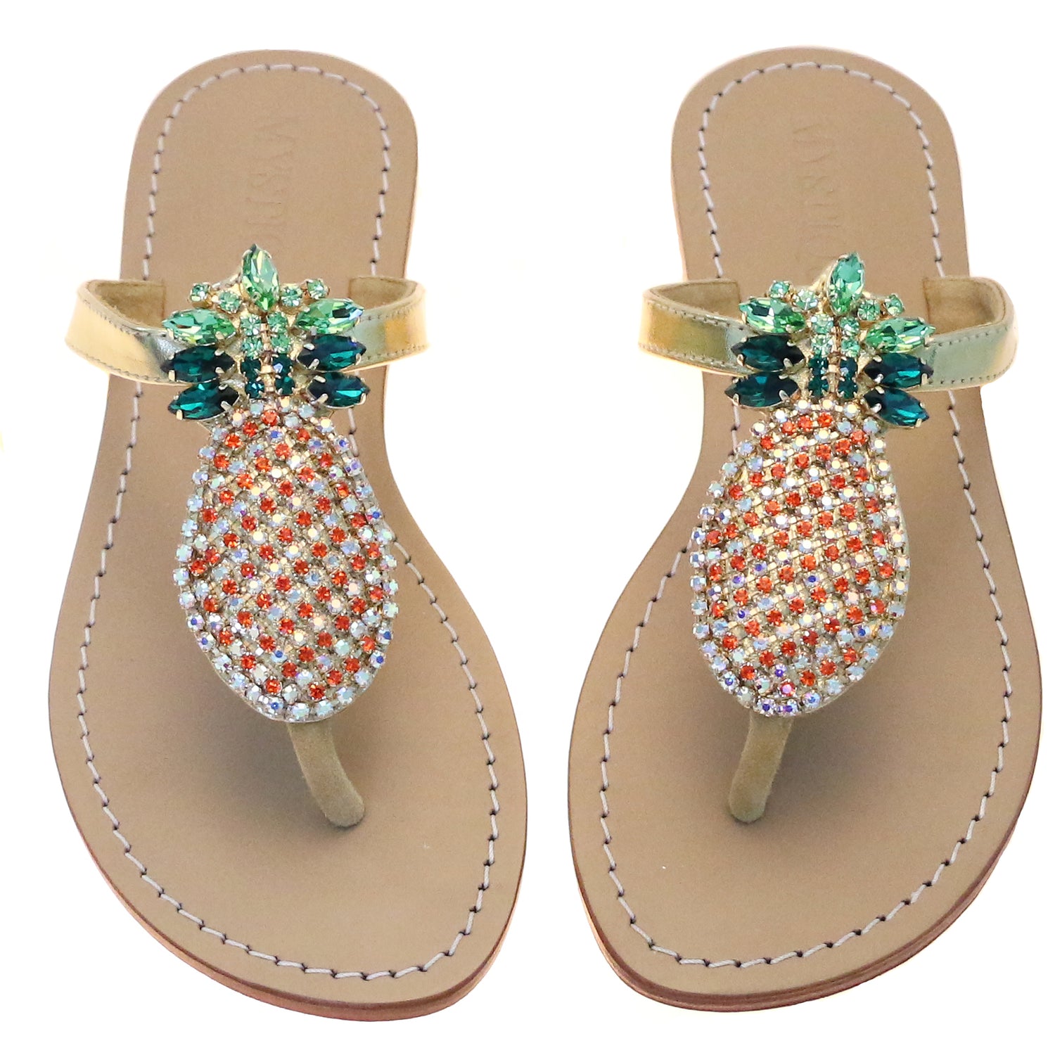 pineapple flip flops