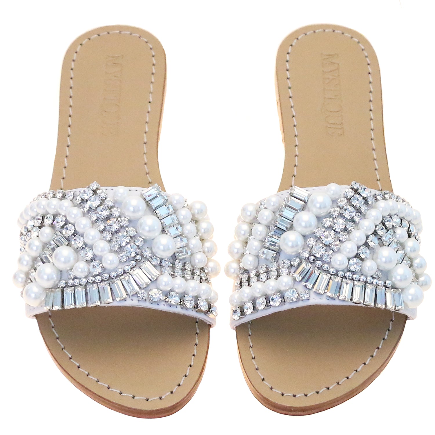 Cape Breton - Women's Handmade Jewel Slide Sandals | Mystique Sandals