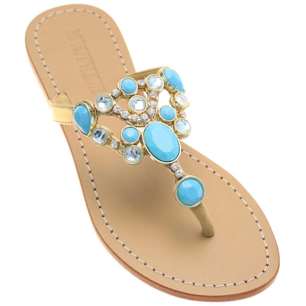 Turquoise Sandals - Mystique Sandals