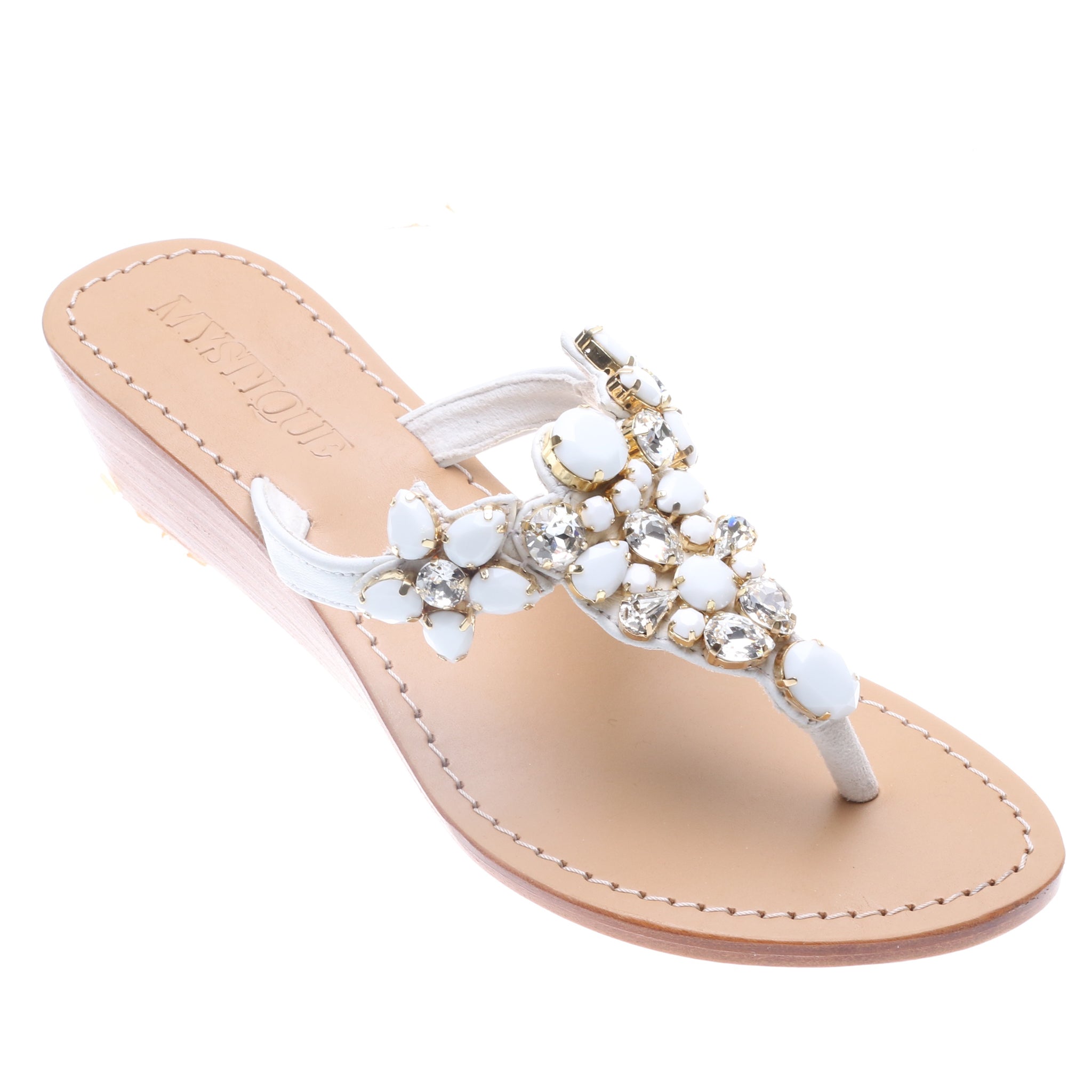 Handmade Bridal Flat & Wedge Leather Sandals | Mystique Sandals