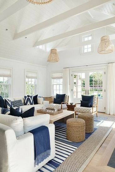 Hamptons Beach Home Interior HEAVEN IS A HAMPTONS STYLE LIVING ROOM INTERIORS ONLINE