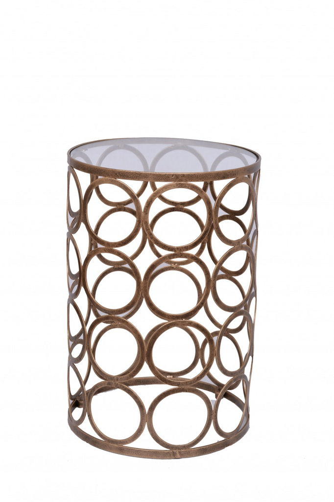 circle lamp table