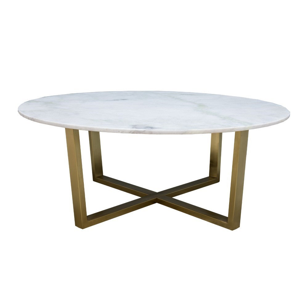York Round Marble Coffee Table Interiors Online