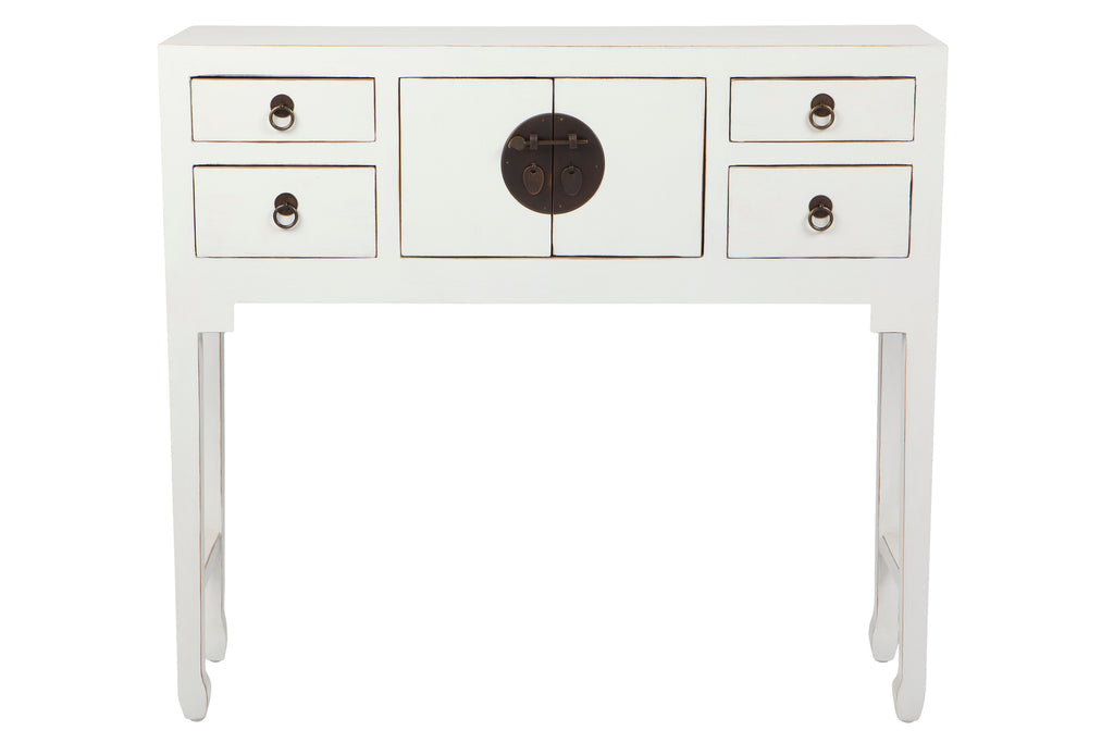Kwan Console Table Cabinet White Interiors Online