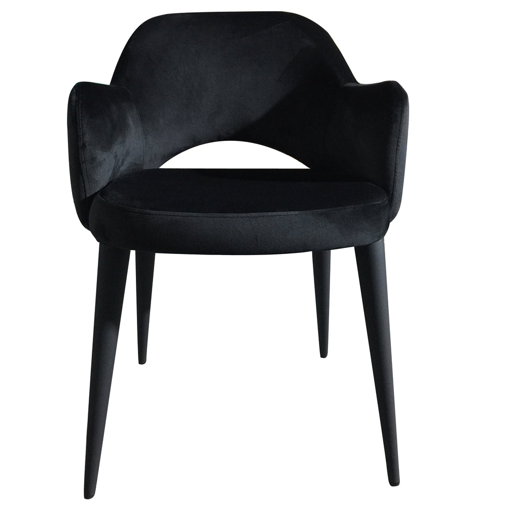 maestro dining chair black velvet
