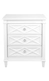 Noosa Bedside Table White Large