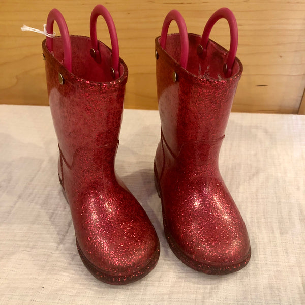 Size 6 Western Chief glitter rain boots