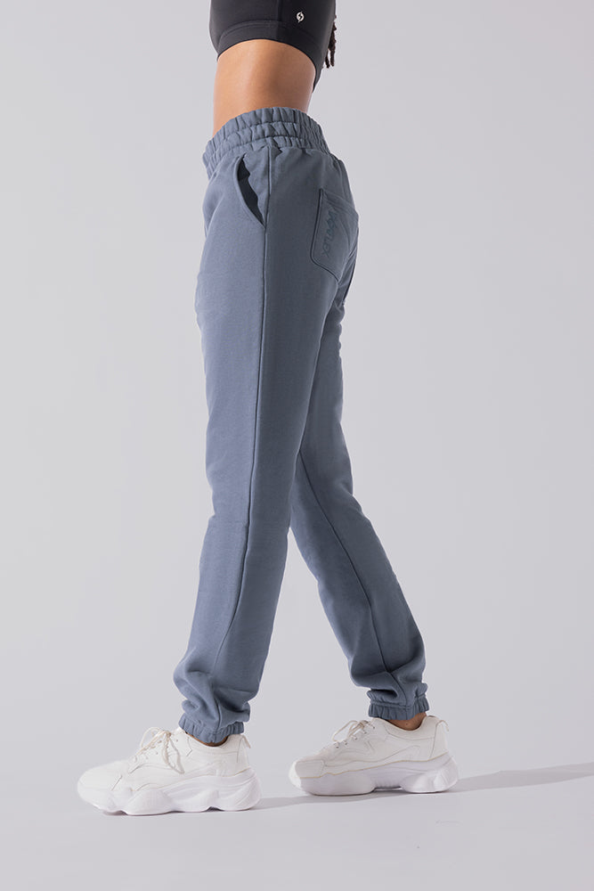 Cloud Rollover Oversized Sweatpant With Pockets For Women - Heather Grey M  – POPFLEX®