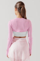 Relevé Ribbed Shrug - Bubblegum Nav Image 9