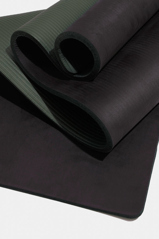 Luxe Vegan Suede Microfiber/ Recycled Rubber Printed Yoga Mat