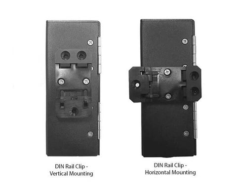 Horizontal and Vertical Mounting of DIN Rail Clip for DPPY12 BK Series
