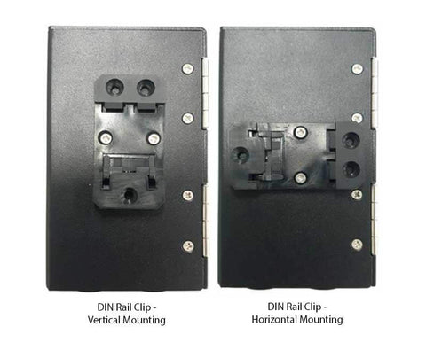 DIN Rail Mounting Positions - Vertical or Horizontal