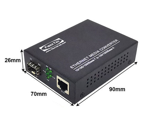 FCNCS-1GN-1GS Gigabit Ethernet to Fiber Converter