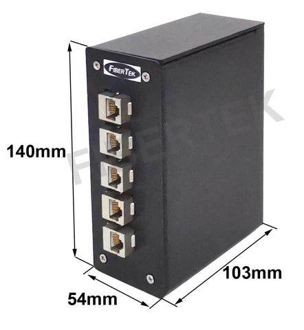 Dimension diagram for FTP Cat 6A DPPY12-05-F6A(BK) Patch Panel