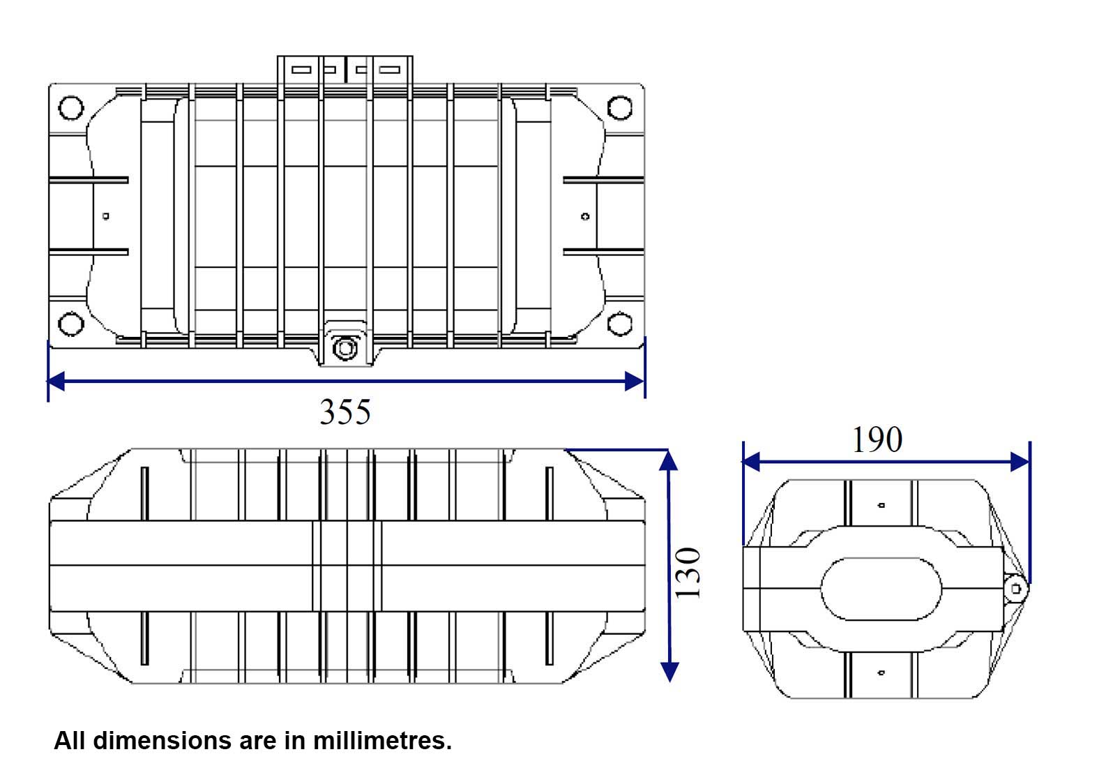 Fiber Optic Inline Splice Enclosure - FOCSS